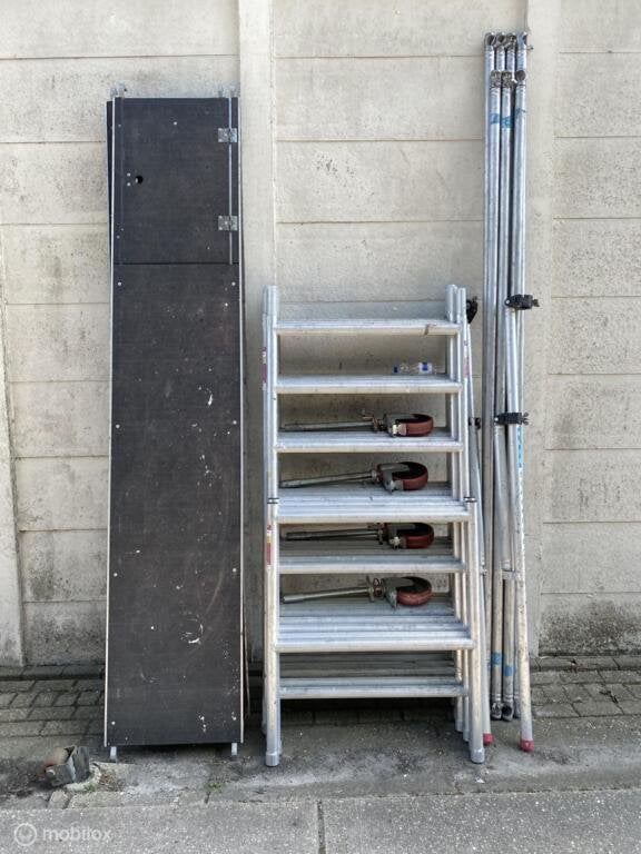 Euroscaffold rolsteiger 90x305x8,20WH (1 platform carbon), Ophalen, Gebruikt, Euroscaffold, Euroscaffold