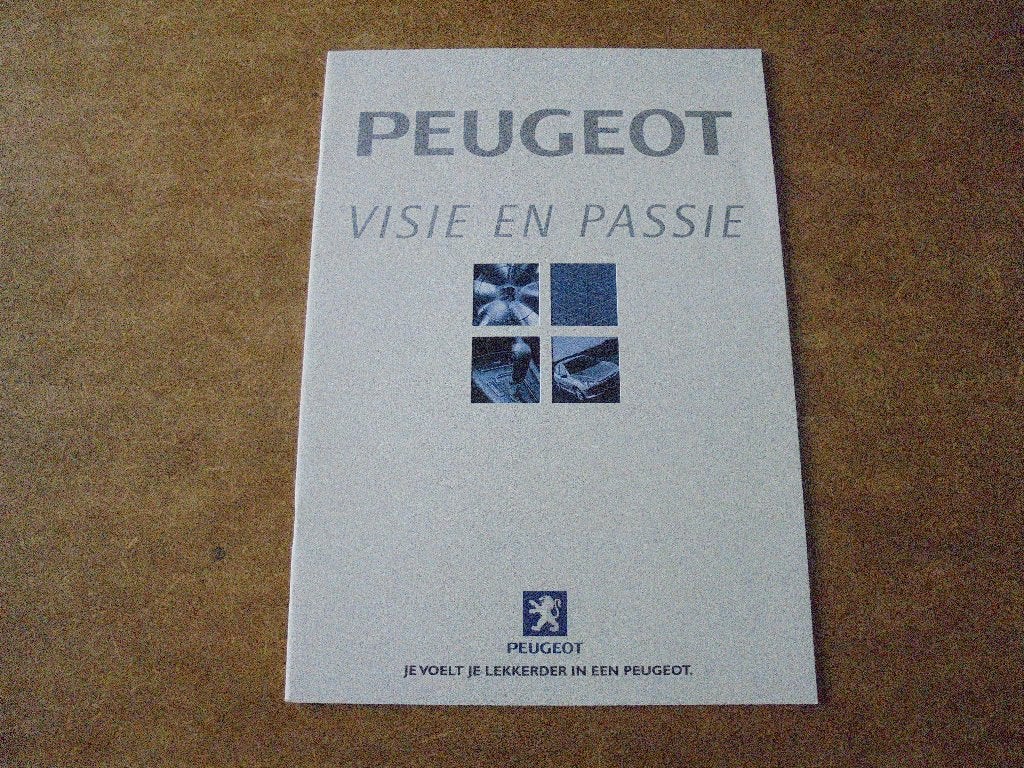 brochure Peugeot modellenprogramma  2000, Ophalen of Verzenden, Zo goed als nieuw, Peugeot