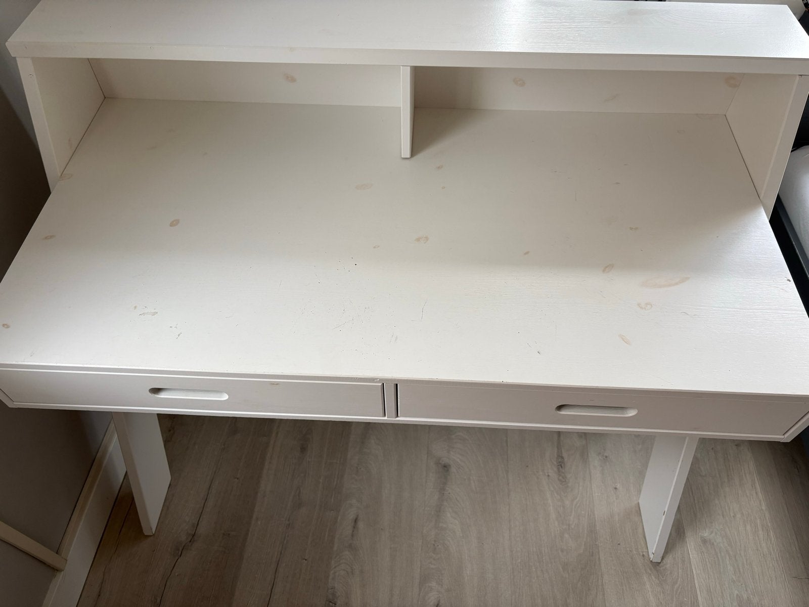 WOOOD Connect Bureau Wit Grenen, Huis en Inrichting, Ophalen, Gebruikt, Kinderbureau, Wit