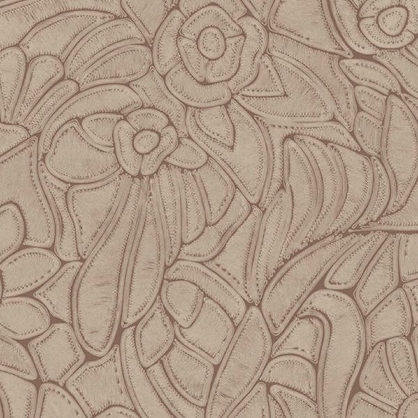 Arte Flore behang - terracotta, Ophalen, Minder dan 10 m²