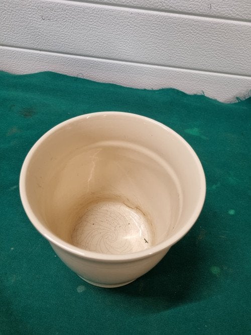 bloempot creme rond, Ophalen of Verzenden, 'T Olde Gre-j, Info@toldegrej.nl, Endepoelstraat 20f Didam
