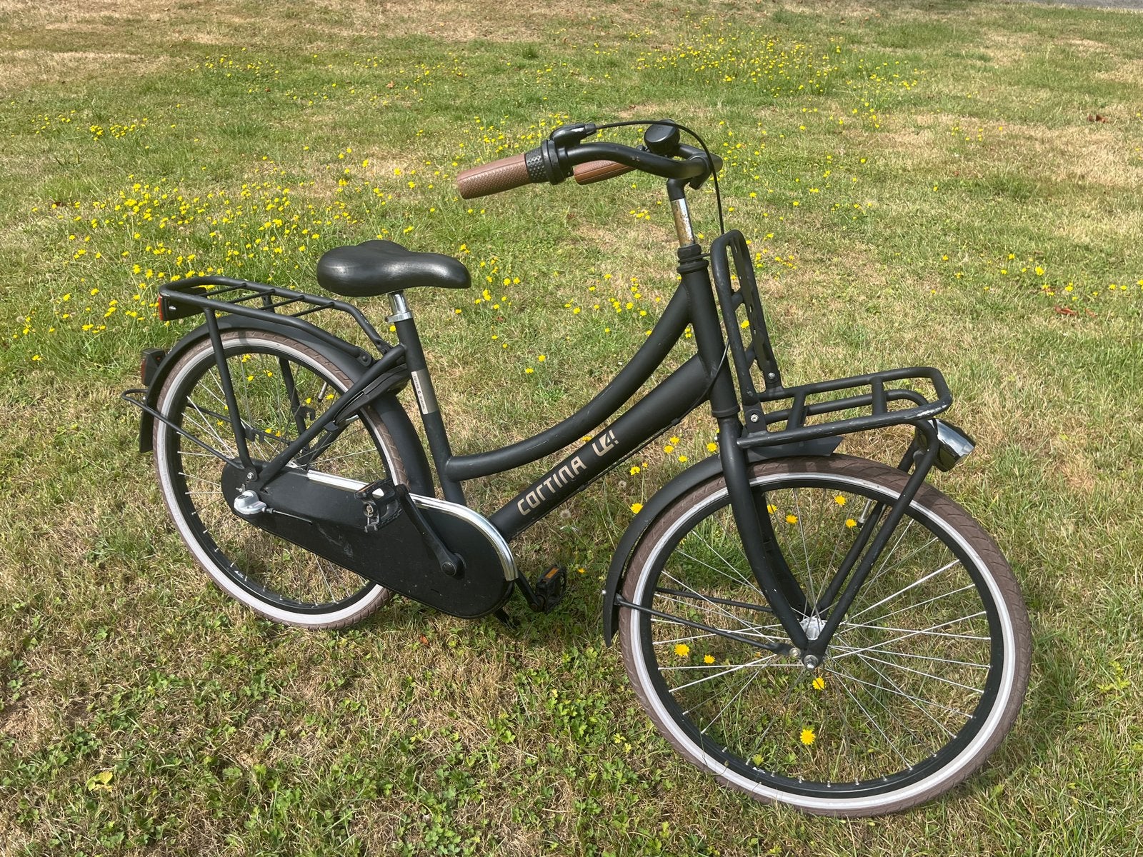 Cortina U4 Mini Transportfiets  - Mat Zwart - 24 inch, Ophalen, Terugtraprem, Versnellingen, Gebruikt