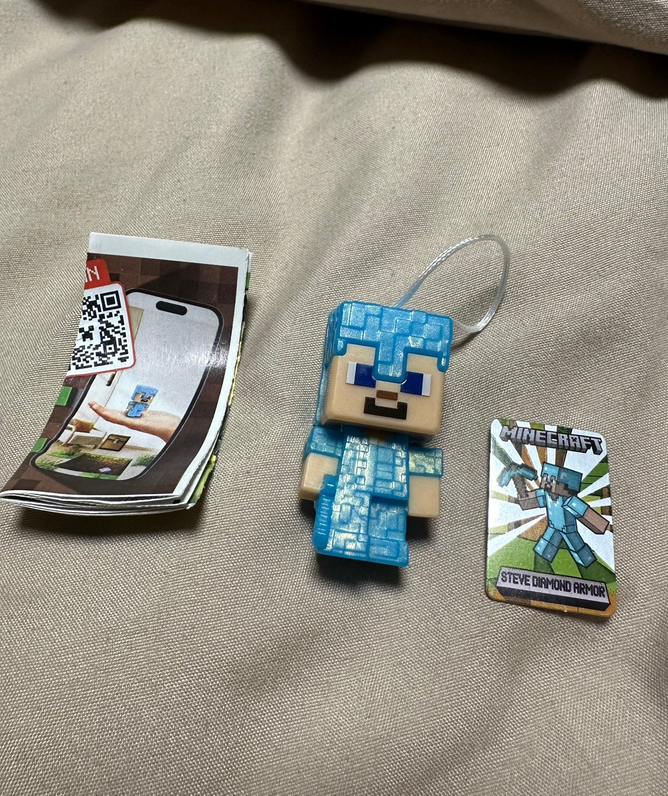 Kinder Joy Minecraft Steve Diamond Armor Complete set, Ophalen, Zo goed als nieuw