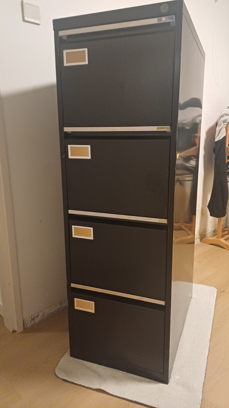 Zwarte archiefkast met 4 lades - Gebruikt, Ophalen, Gebruikt, 50 tot 100 cm, Minder dan 100 cm