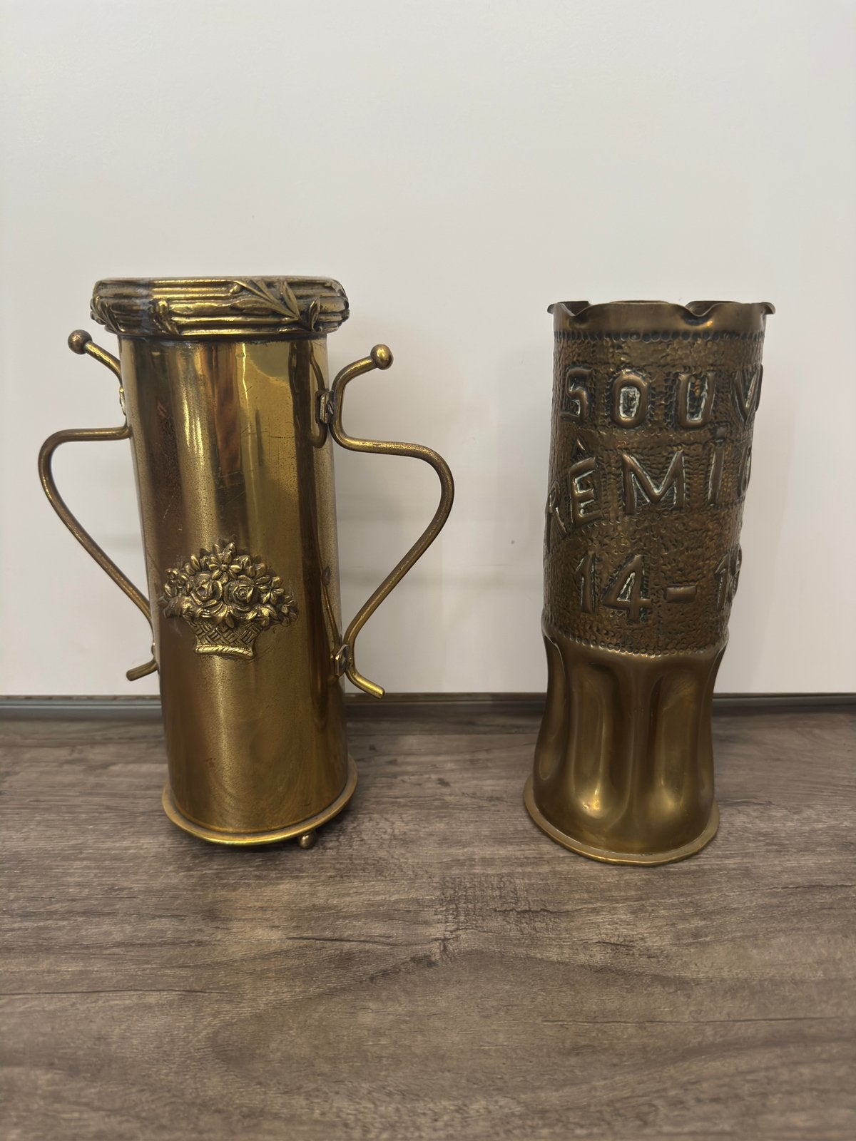Trench art kogelhulzen eerste wereldoorlog, Ophalen of Verzenden, Kunstobject