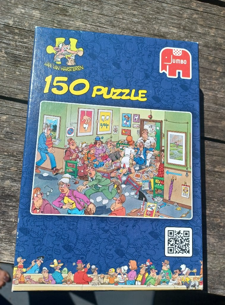 Jan van haasteren 150 stukjes, Hobby en Vrije tijd, Denksport en Puzzels, Ophalen of Verzenden, Minder dan 500 stukjes, Gebruikt
