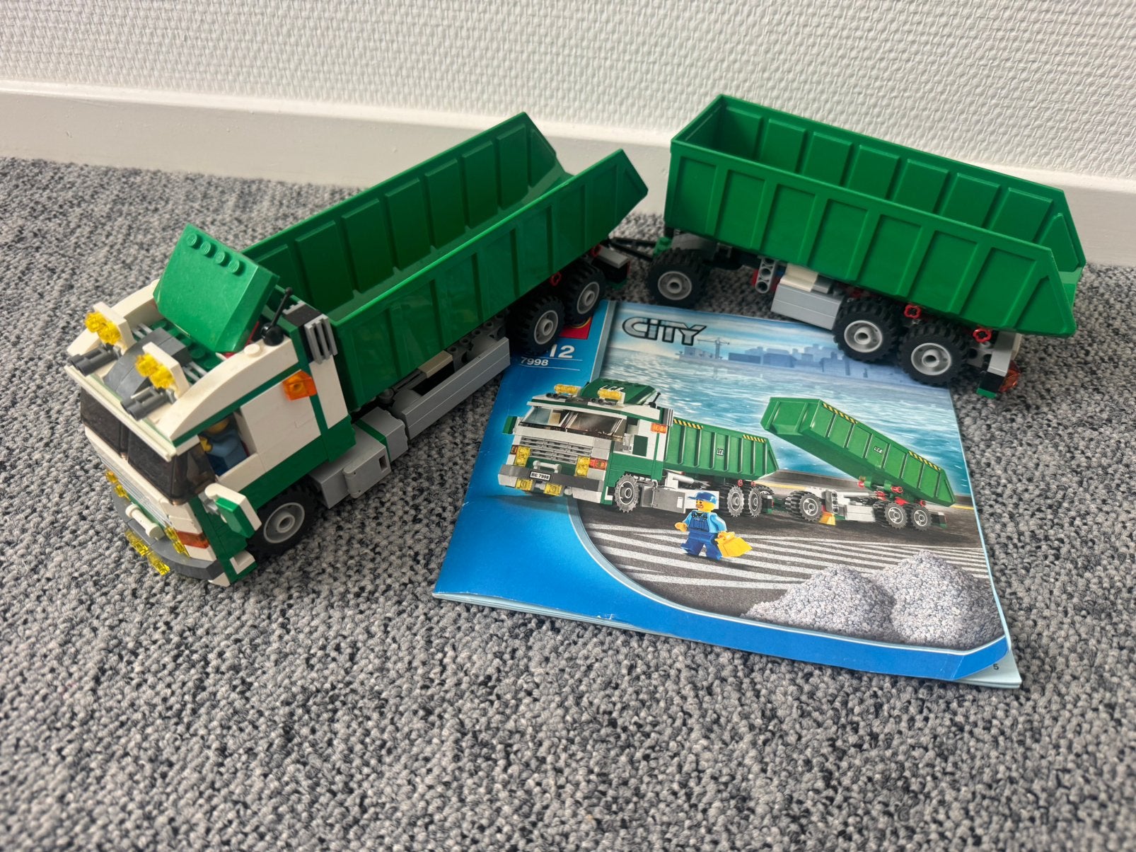 Lego 7998 Groene vrachtwagen, Lego, Ophalen of Verzenden, Inclusief minifiguren, City