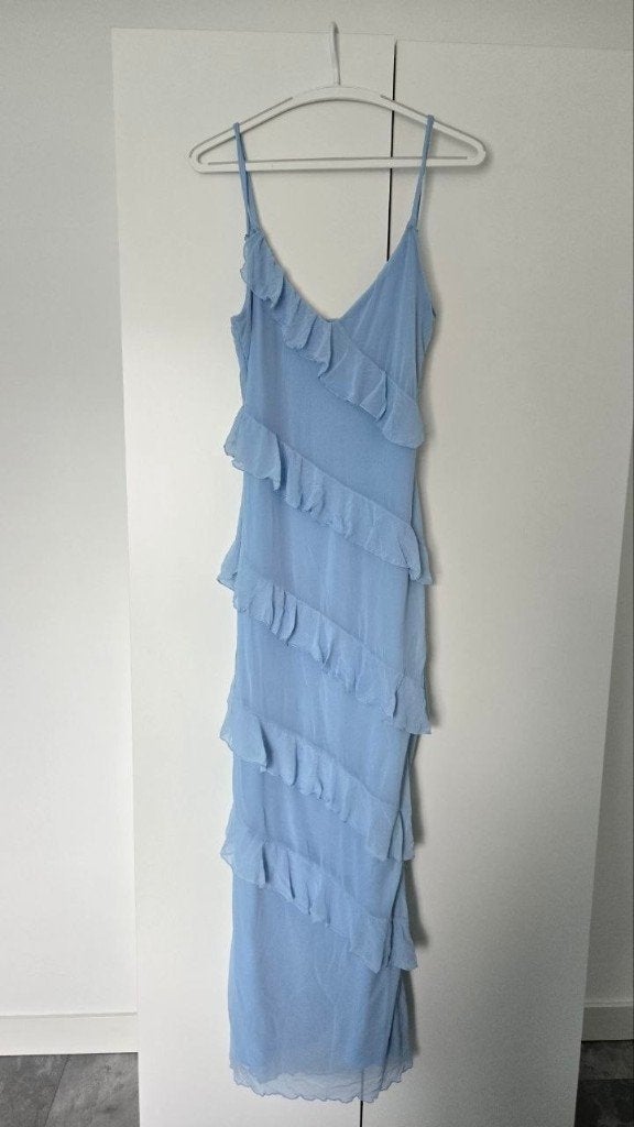 Women dress, Blauw, Nieuw, Onder de knie, Ophalen