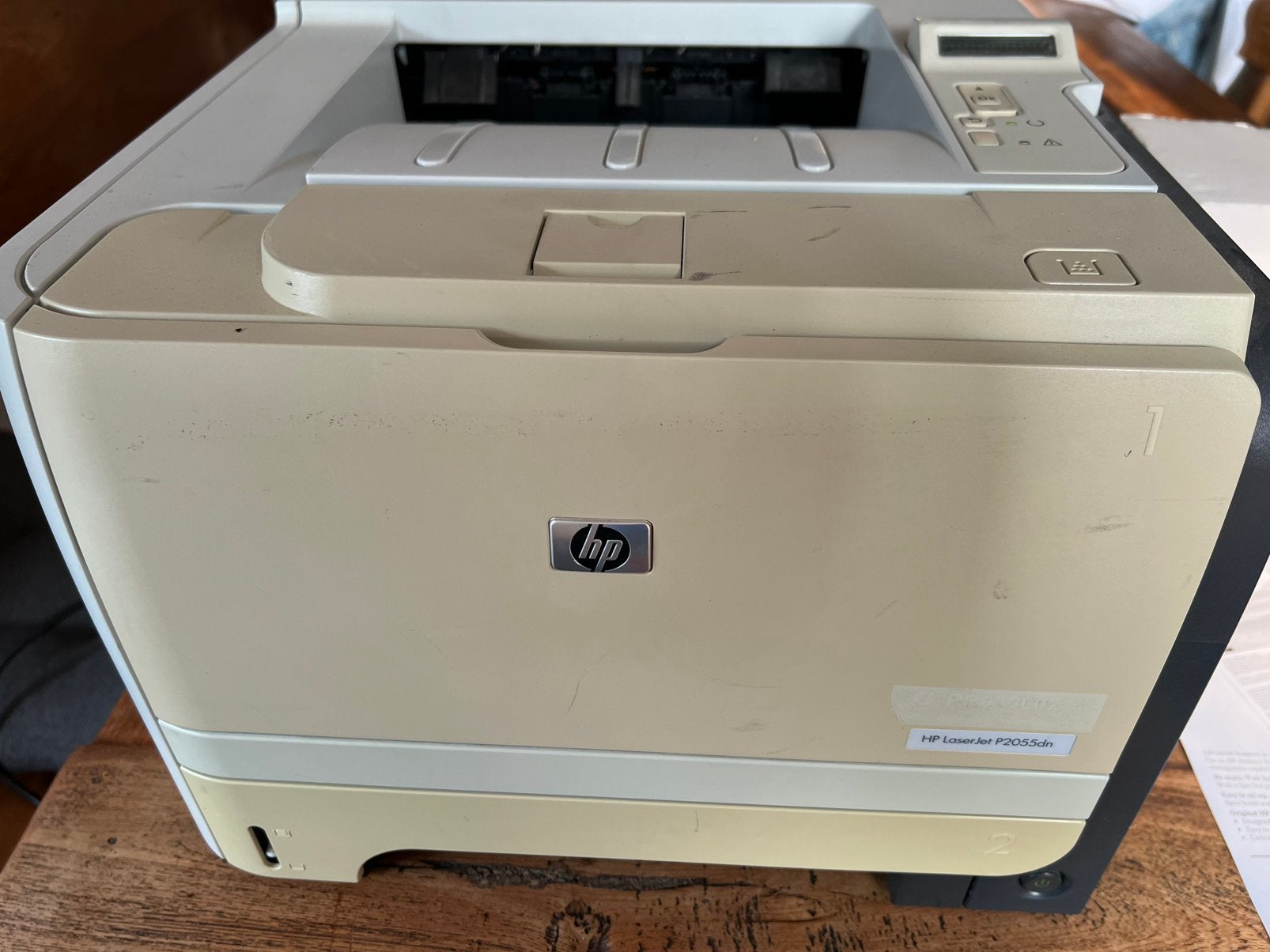 HP Laserprinter P2055DN + extra toner, Computers en Software, Printers, Ophalen, Zwart-en-wit printen, Gebruikt, Printer