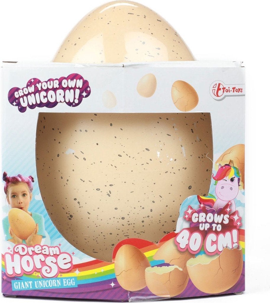 Mega Groei-Ei Eenhoorn XXL - Toi-Toys, Kinderen en Baby's, Speelgoed | Knuffels en Pluche, Met doos, Nieuw, Ophalen of Verzenden