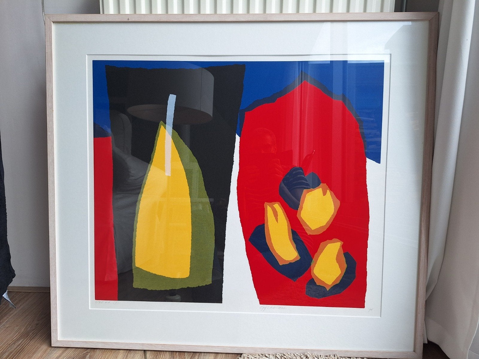 Gijs Keizer - Zeefdruk '96, Antiek en Kunst, Ophalen, Dagelijks leven, 1950 - 1999, Genummerd