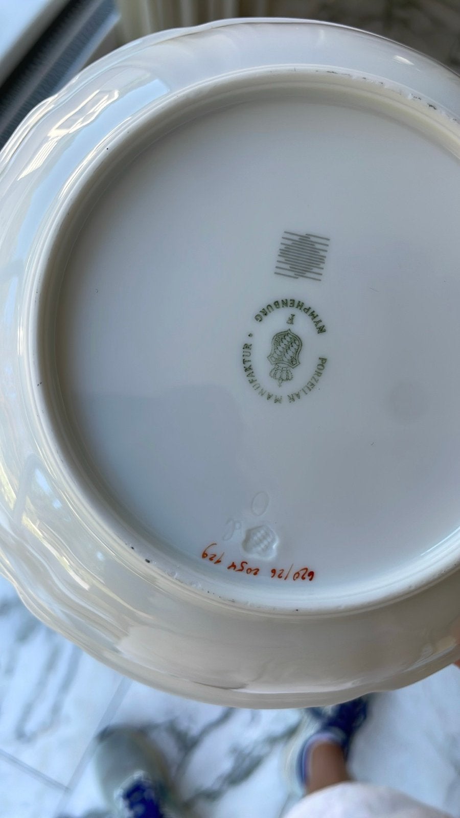 Nymphenburg Porseleinen Schalen met Bloemdecor, Ophalen of Verzenden