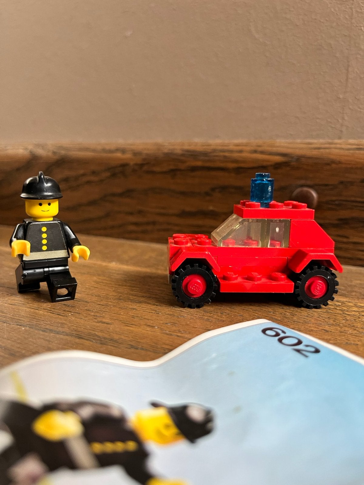 LEGO 602 LEGOLAND brandweercommandant COMPLEET, Compleet, Gebruikt, Lego, Ophalen of Verzenden
