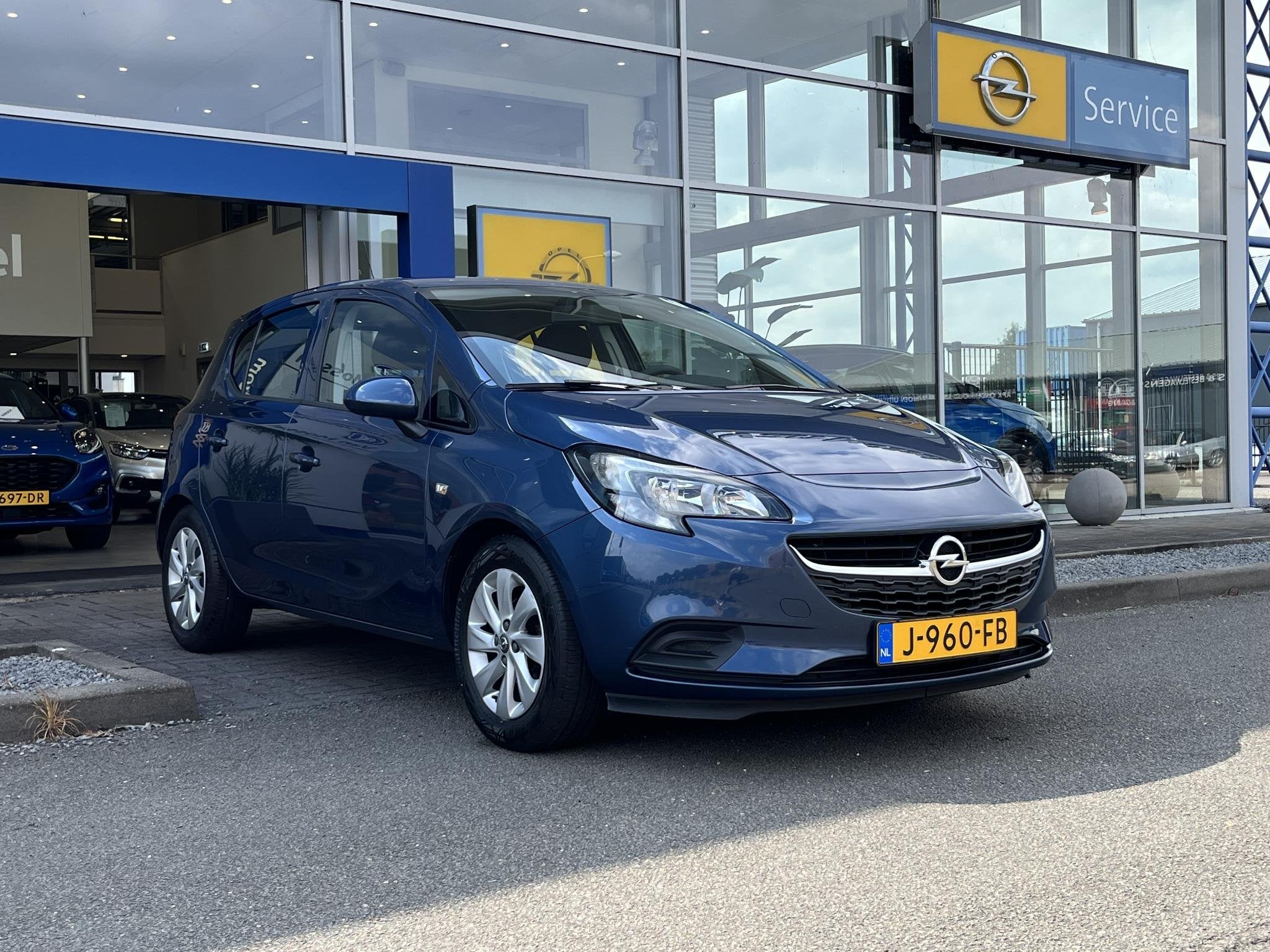 Opel Corsa 1.2 | Airco | Radio | Trekhaak |, Voorwielaandrijving, 12 maanden, Gebruikt, Blauw