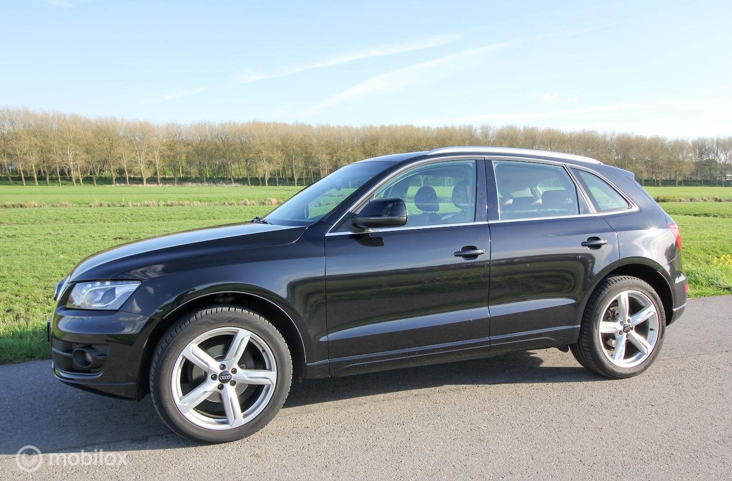 Audi Q5 2.0 TFSI quattro Pro Line Bruin Leer Volledige Histo, Auto's, Automaat, Gebruikt, Zwart, Leder