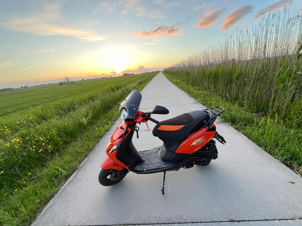 Piaggio zip brom 50cc met malossi vario, Ophalen, Gebruikt, Maximaal 45 km/u, Zip