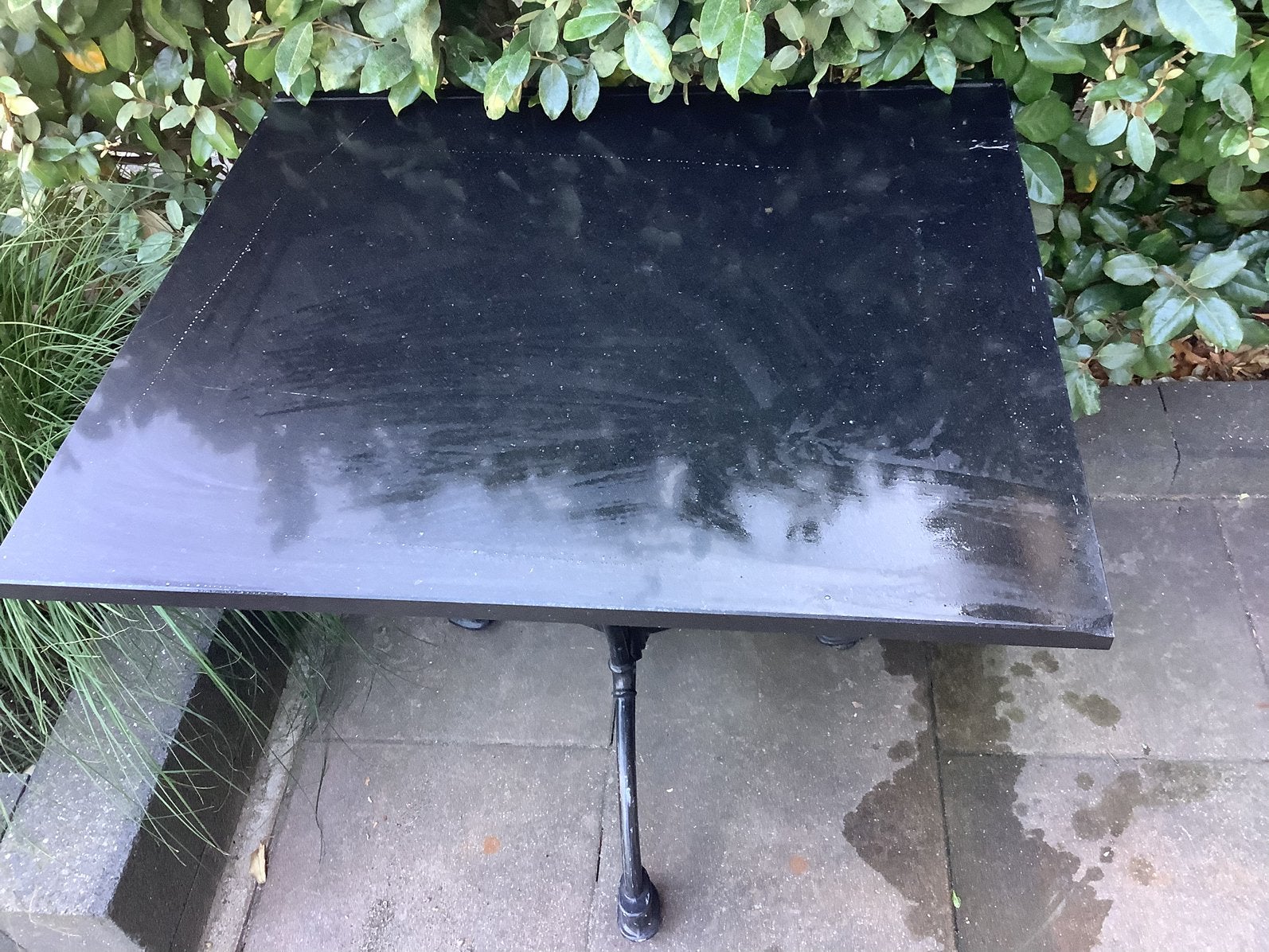 Tuintafel, Ophalen of Verzenden, Gebruikt, Rechthoekig, Aluminium