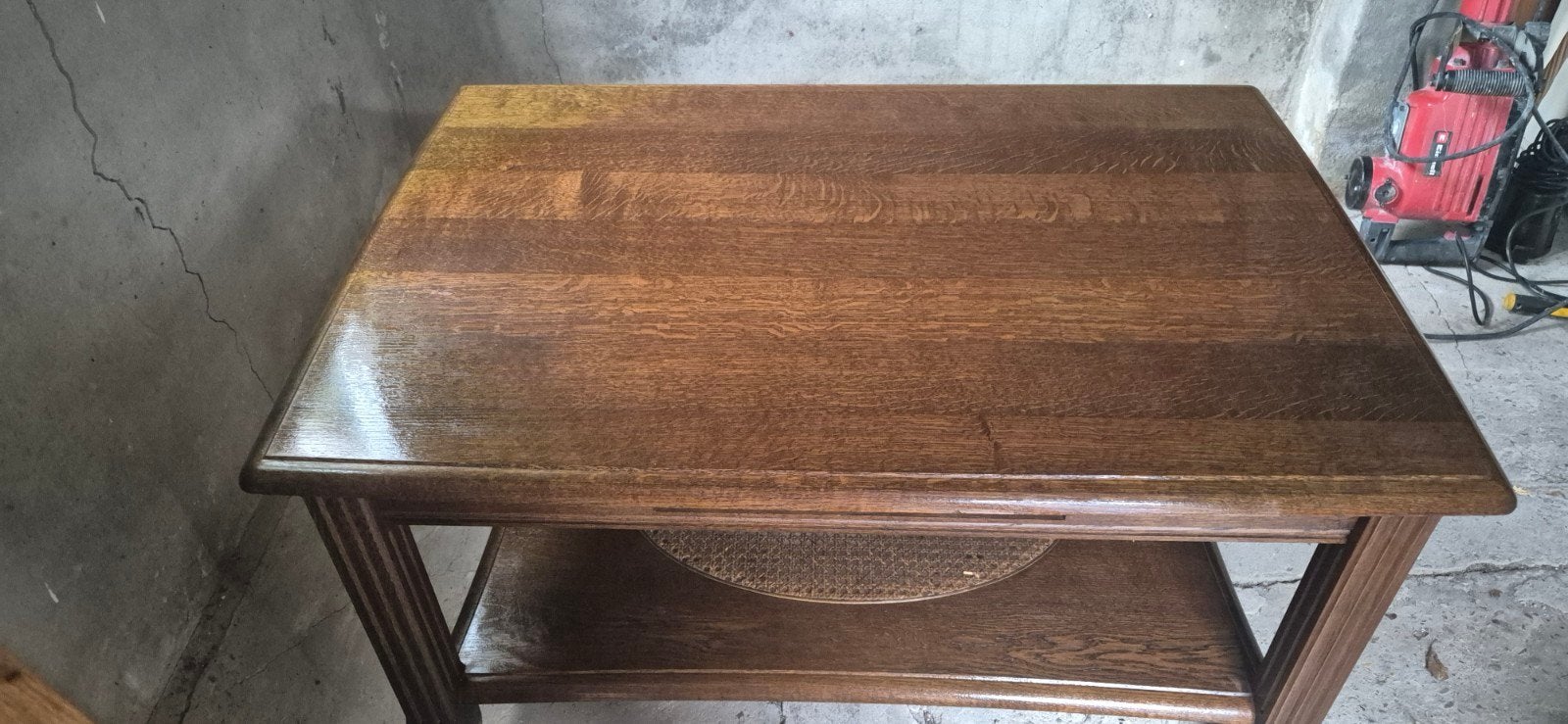 Massief houten salontafel (eiken) 100x70x50 - Oerdegelijk /, Ophalen