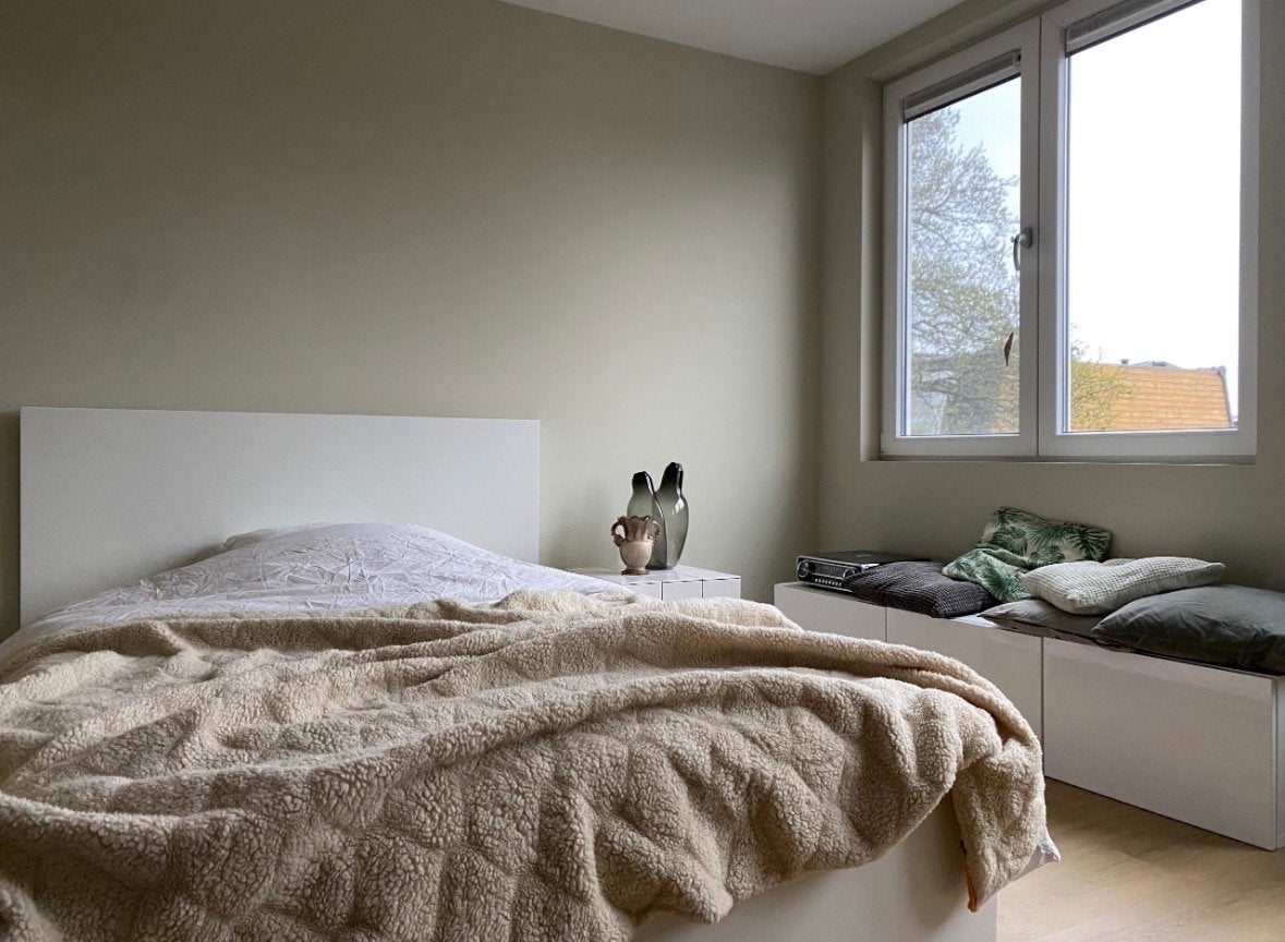 IKEA Malm bedframe wit 140x200 cm, Ophalen, Gebruikt, Wit, Tweepersoons