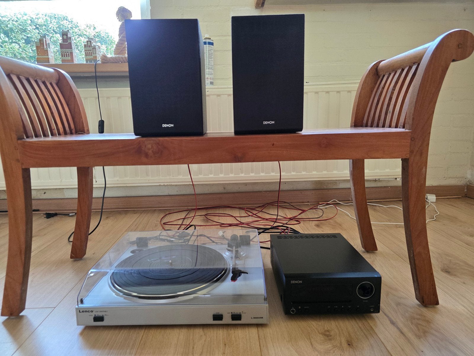 Lenco L-3866USB Platenspeler met Denon D-T1 CD Receiver, Audio, Tv en Foto, Ophalen, Zo goed als nieuw, Overige merken, USB-aansluiting
