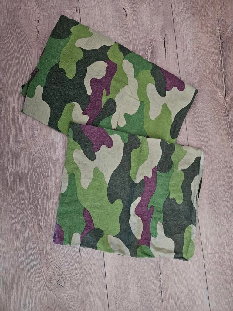 Dekbedovertrek 1 persoons 150x200cm camouflage, Gebruikt, Eenpersoons, Dekbedovertrek, Ophalen of Verzenden