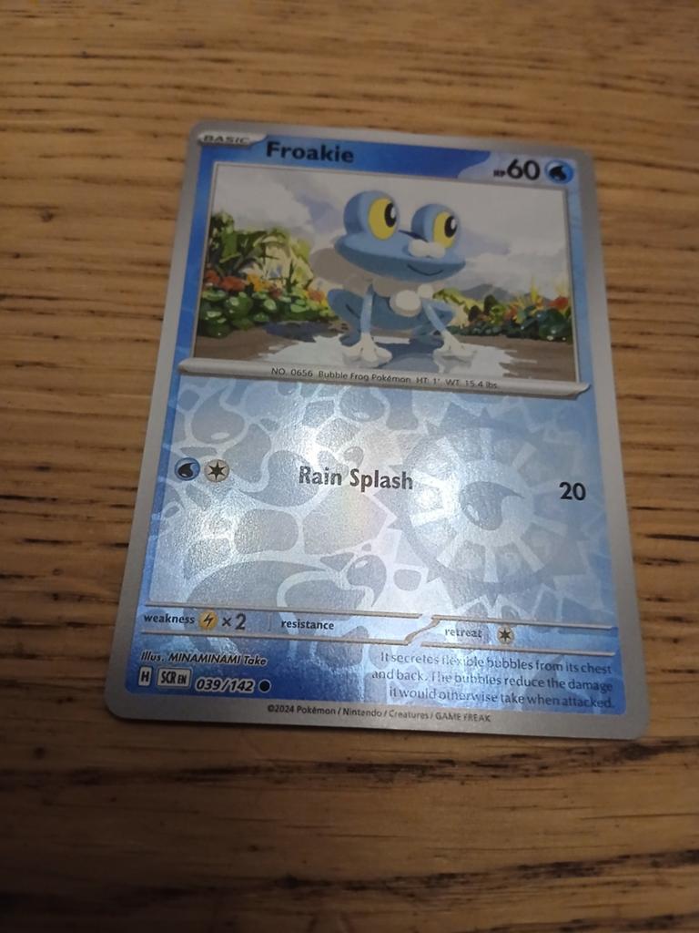 Froakie Pokémon Kaart 039/142 (2024), Ophalen of Verzenden, Zo goed als nieuw, Losse kaart