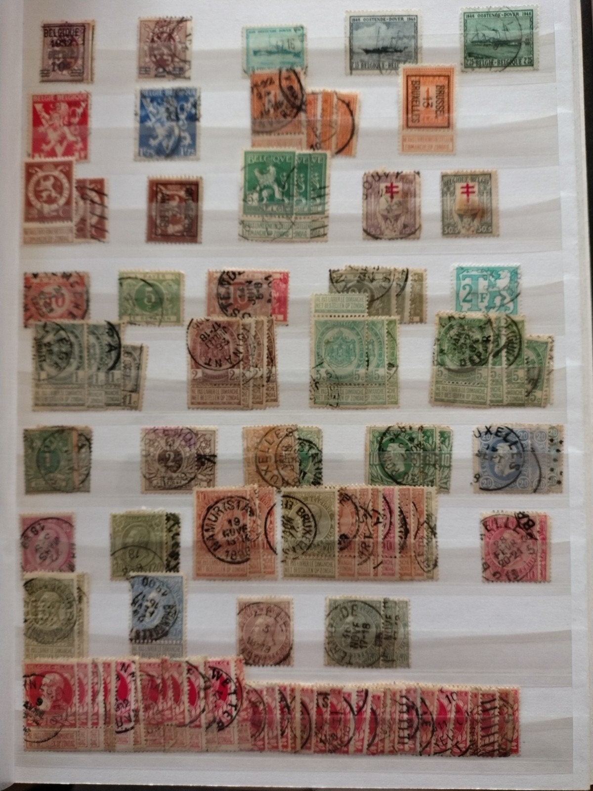 verzameling België in mooi gewatteerd album, Ophalen of Verzenden