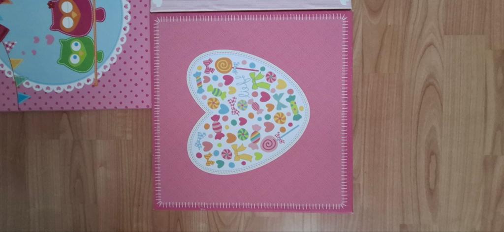 2 Lief! schilderijen voor de kinderkamer, Minder dan 50 cm, Gebruikt, Ophalen of Verzenden, Schilderij