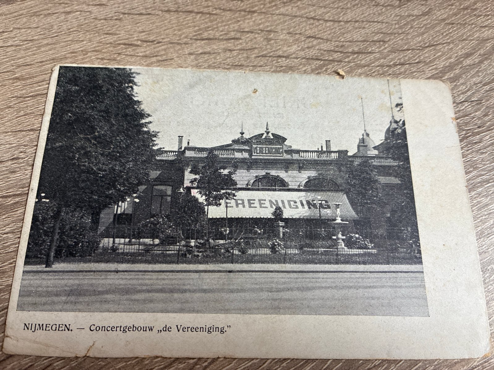 Oude Ansichtkaart Nijmegen 1909 Concertgebouw De Vereeniging, Ophalen of Verzenden, Voor 1920, Gelopen, Gelderland