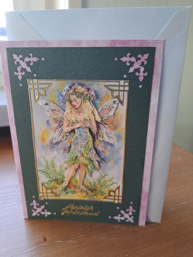3 d kaart fairy gefeliciteerd, Ophalen of Verzenden, Nieuw, Fantasie