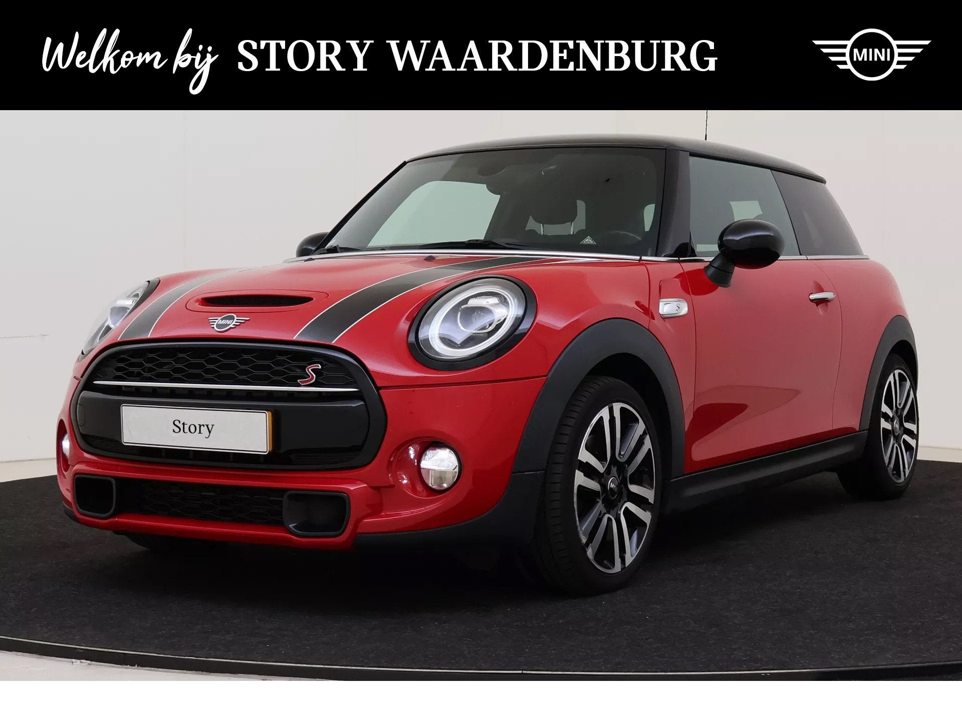 MINI Hatchback Cooper S Chili / Comfort Access / LED / Cruis, 15 km/l, Gebruikt, 4 stoelen, Leder en Stof