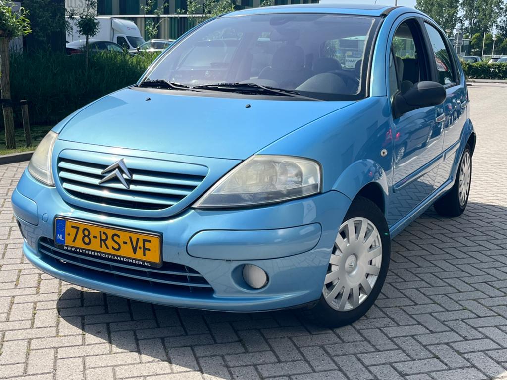 Citroën C3 1.4 I 2005 Blauw / AIRCO / CLIMA / PANO / APK*, Auto's, Voorwielaandrijving, 1160 kg, 989 kg, Blauw