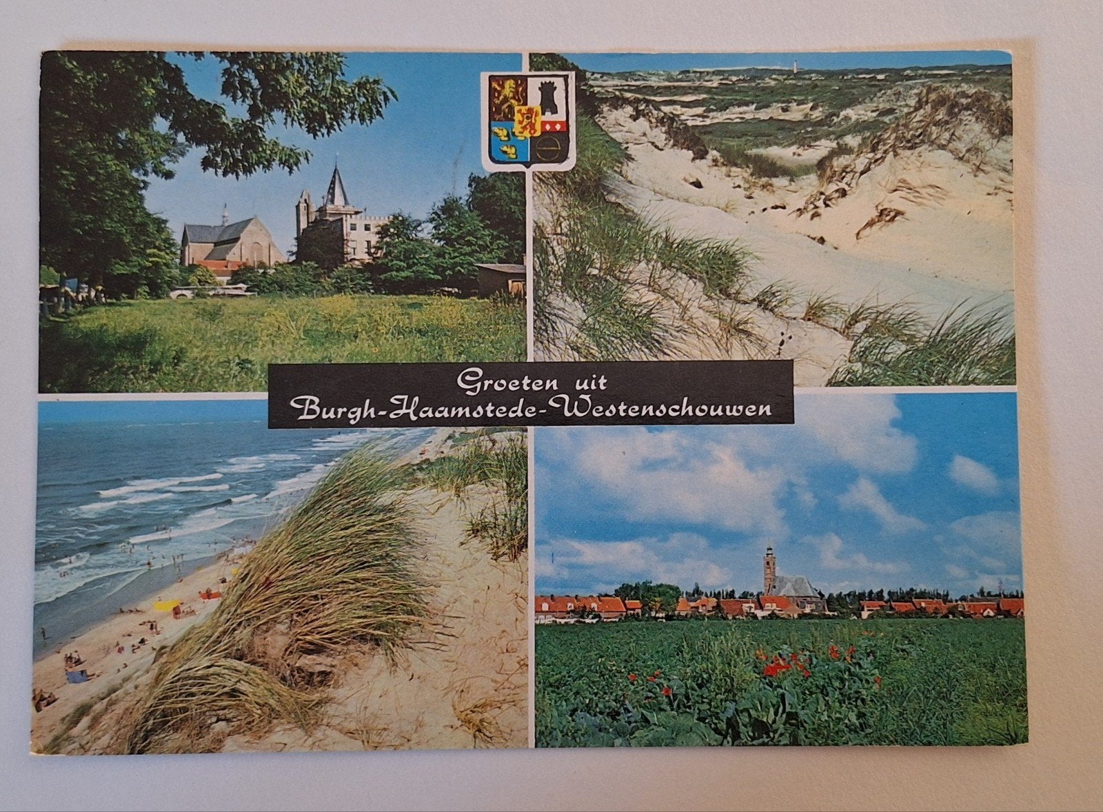 Ansichtkaart Burgh-Haamstede-Westenschouwen (Gelopen), Ophalen of Verzenden, 1960 tot 1980, Gelopen, Zeeland