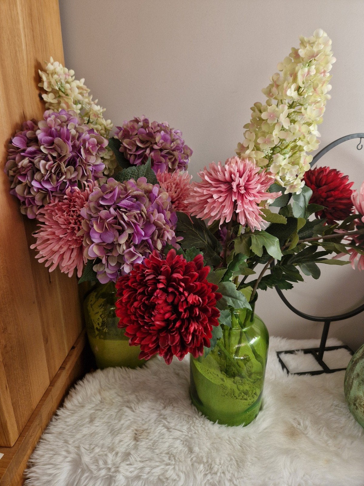 Prachtig kunstbloemen boeket in diverse kleuren, Ophalen, Binnen, Textiel, Zo goed als nieuw