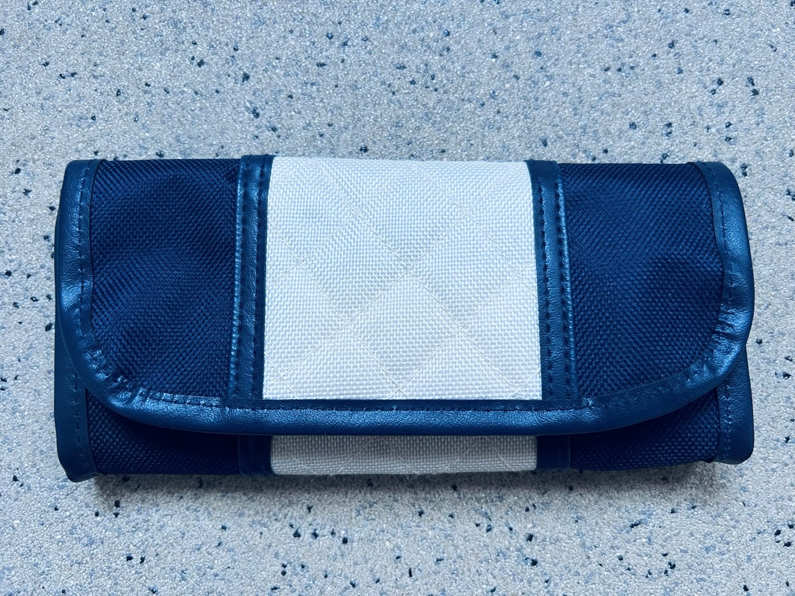 Bleu Bonheur Brede Portemonnee met Klittenbandsluiting, Ophalen of Verzenden, Gebruikt, Blauw, Overige merken