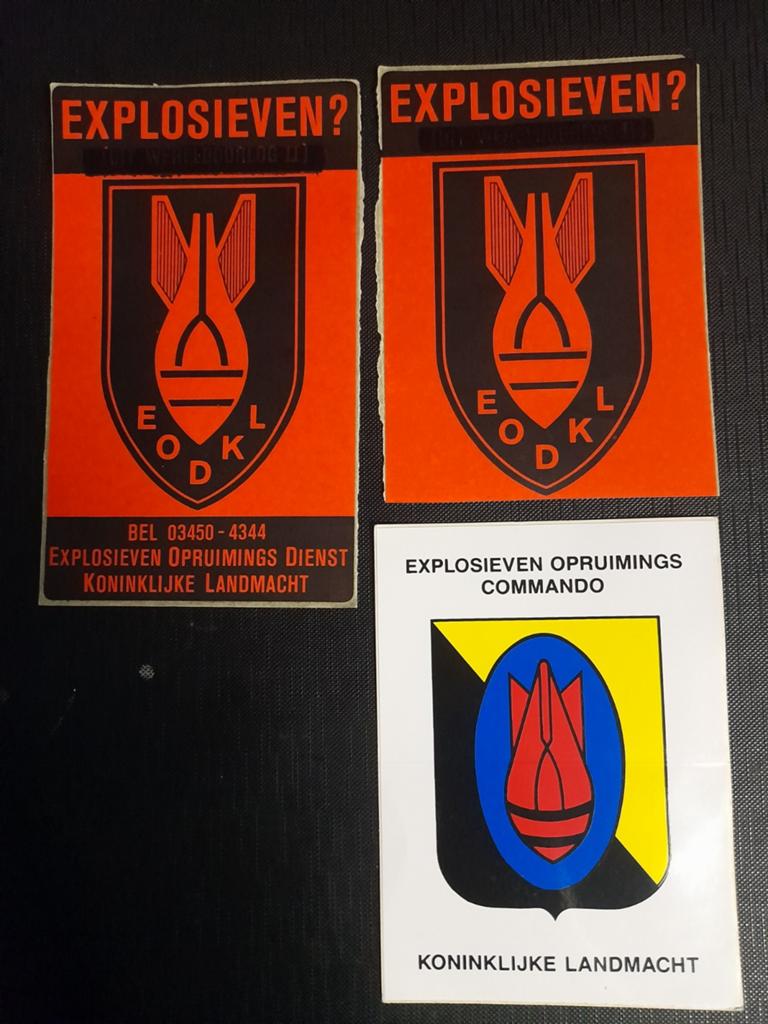 EOD Stikkers, Ophalen of Verzenden, Landmacht, Nederland