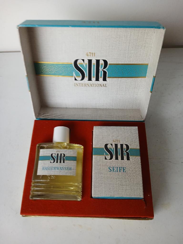 VINTAGE geschenkdoos SIR 4711 after shave en zeep, Verzenden, Nieuw, Parfumfles, Gevuld