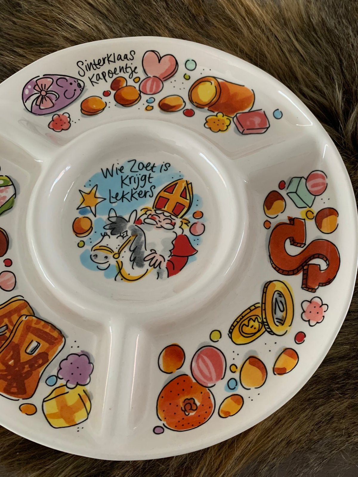 Blond sinterklaas schaal, Huis en Inrichting, Keuken | Servies, Ophalen, Blond Amsterdam, Aardewerk, Schaal of Schalen