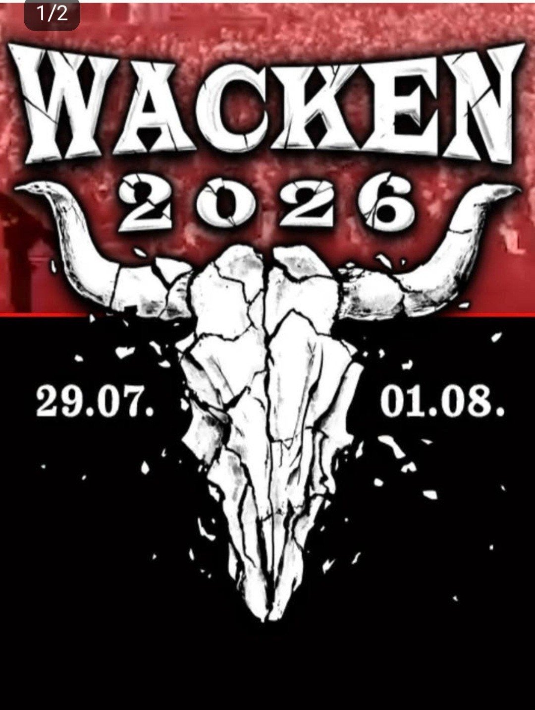 Festival Wacken 2 tickets en campingplaats, Tickets en Kaartjes, Twee personen