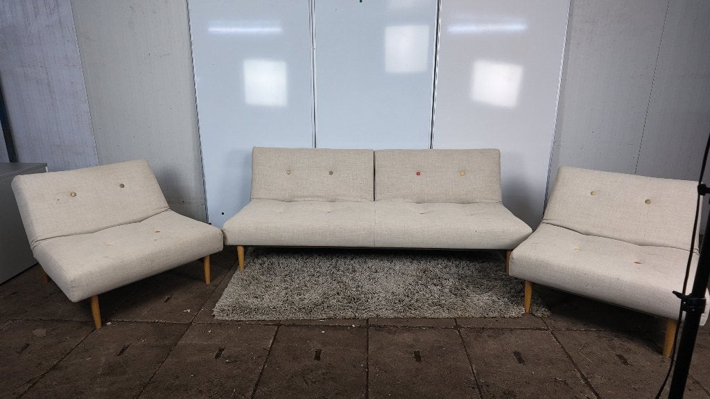 Innovation Living Dublexo slaapbank set – 3-delig modulair, Gebruikt, Innovation Living, Stof, Innovation Living