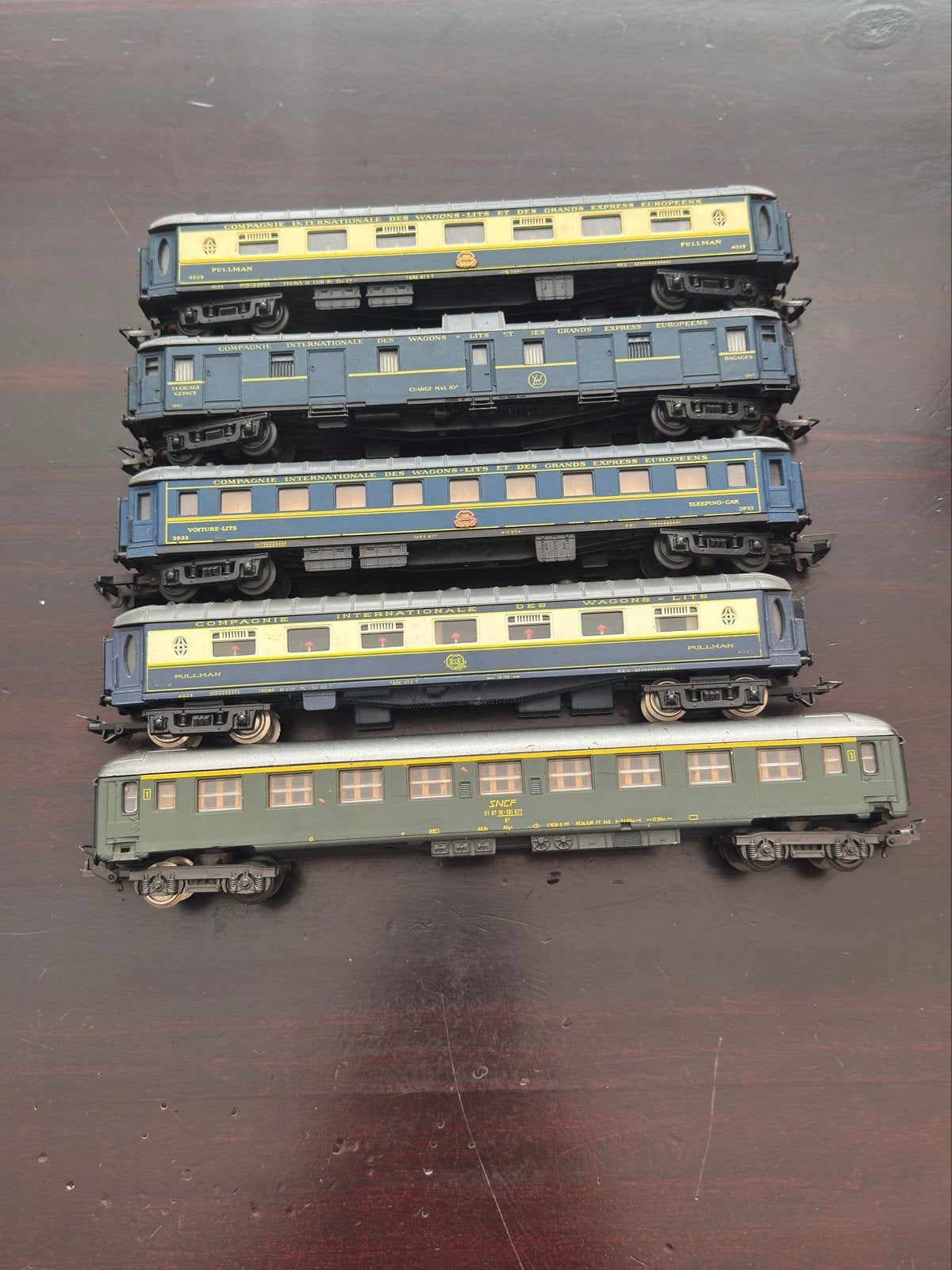 Lima SNCF rijtuigen CIWL | 1/87 modelspoor h0, Gebruikt, Gelijkstroom, Wagon, Ophalen of Verzenden