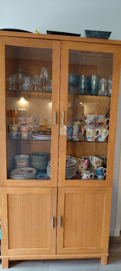 servies kast, Ophalen, Met deur(en), 200 cm of meer, 50 tot 100 cm