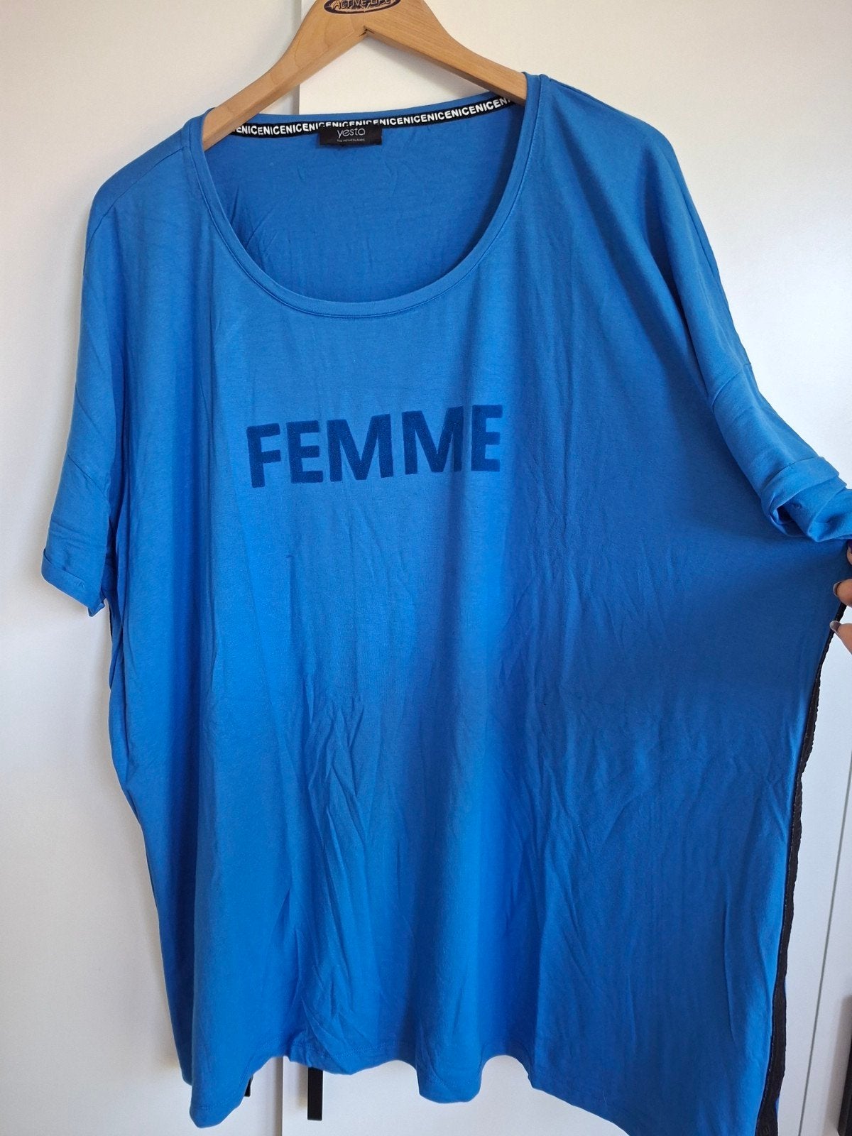 Yesta Shirt ruime maat 52/54, Femme, blauw, Blauw, Yesta, Zo goed als nieuw, Shirt of Top
