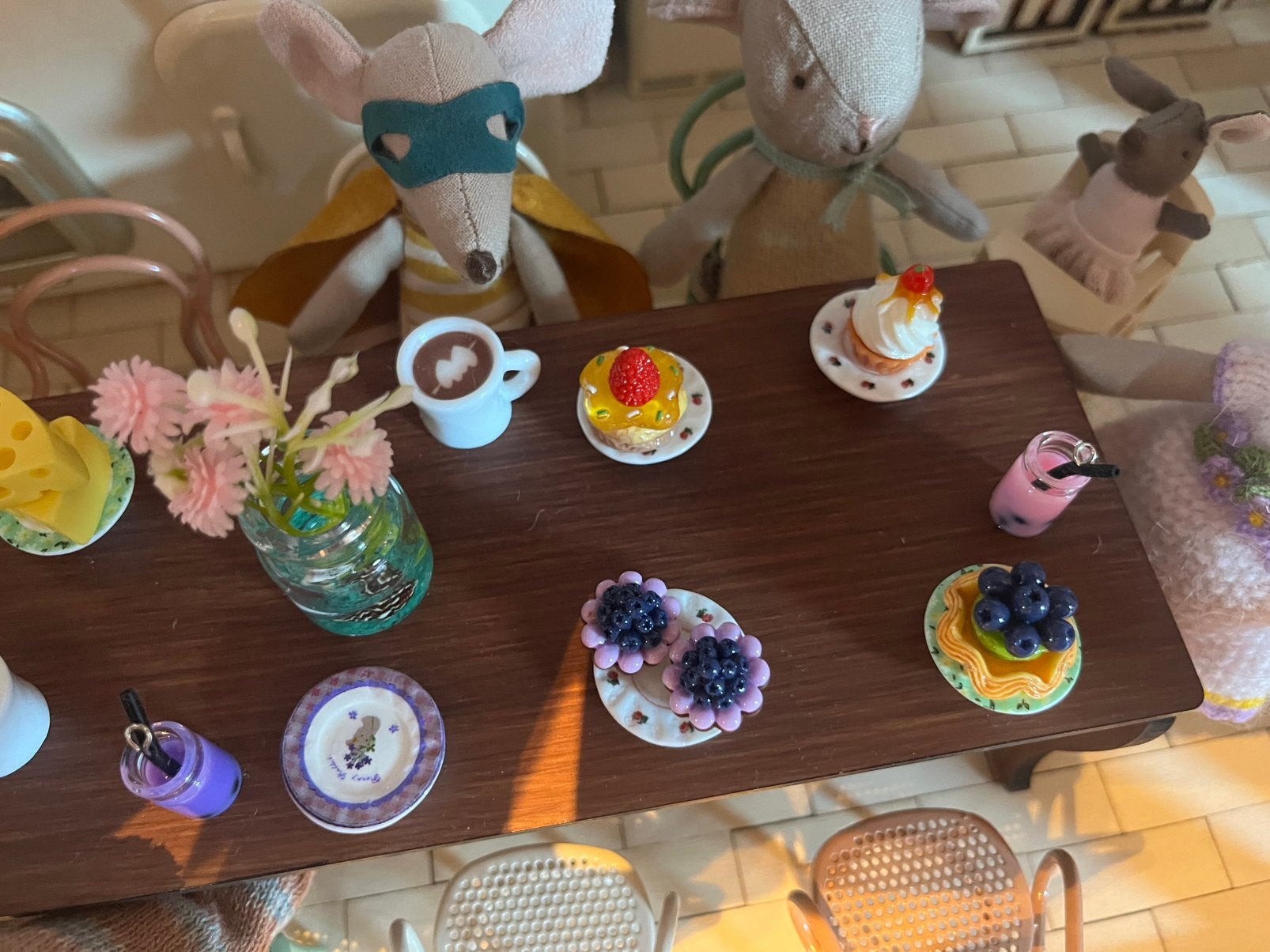 4 luxe gebakjes poppenhuis incl verzenden, Verzamelen, Poppenhuizen en Toebehoren, Ophalen, Nieuw, Poppenhuis