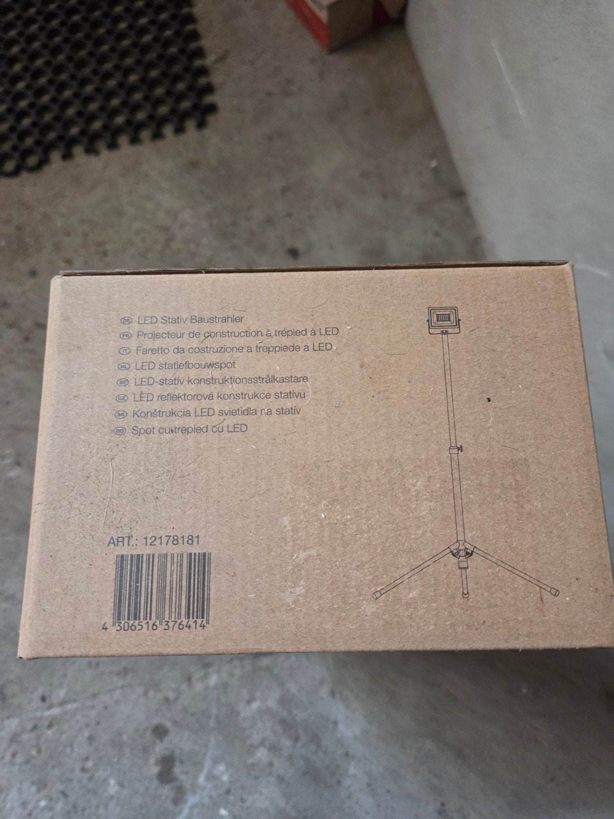 LED Statief Bouwlamp - Nieuw in doos, Ophalen, Minder dan 50 watt, Lamp met armatuur, Nieuw