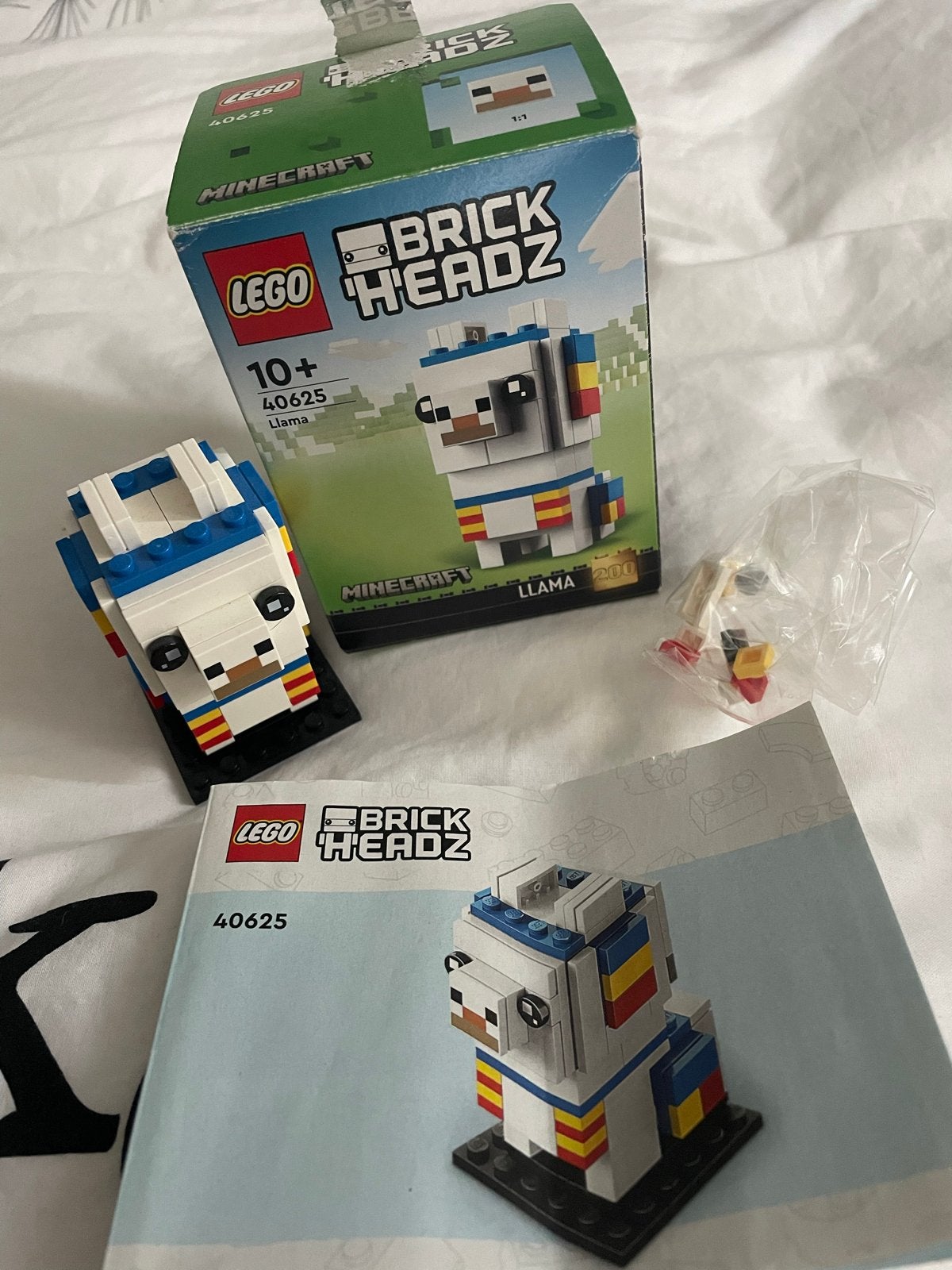 LEGO BrickHeadz Minecraft Lama 40625 - Zo goed als nieuw, BrickHeadz, Lego, Zo goed als nieuw, Complete set