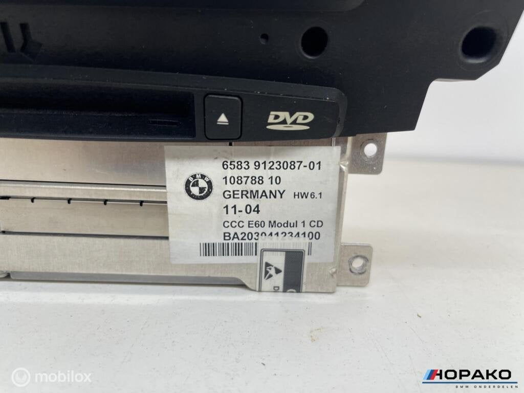 Radio BMW 5 / 6 serie E60 E61 E63 E64 | 65839123087, Gebruikt, Einsteinlaan 5 rijswijk, Bmw, Ophalen of Verzenden