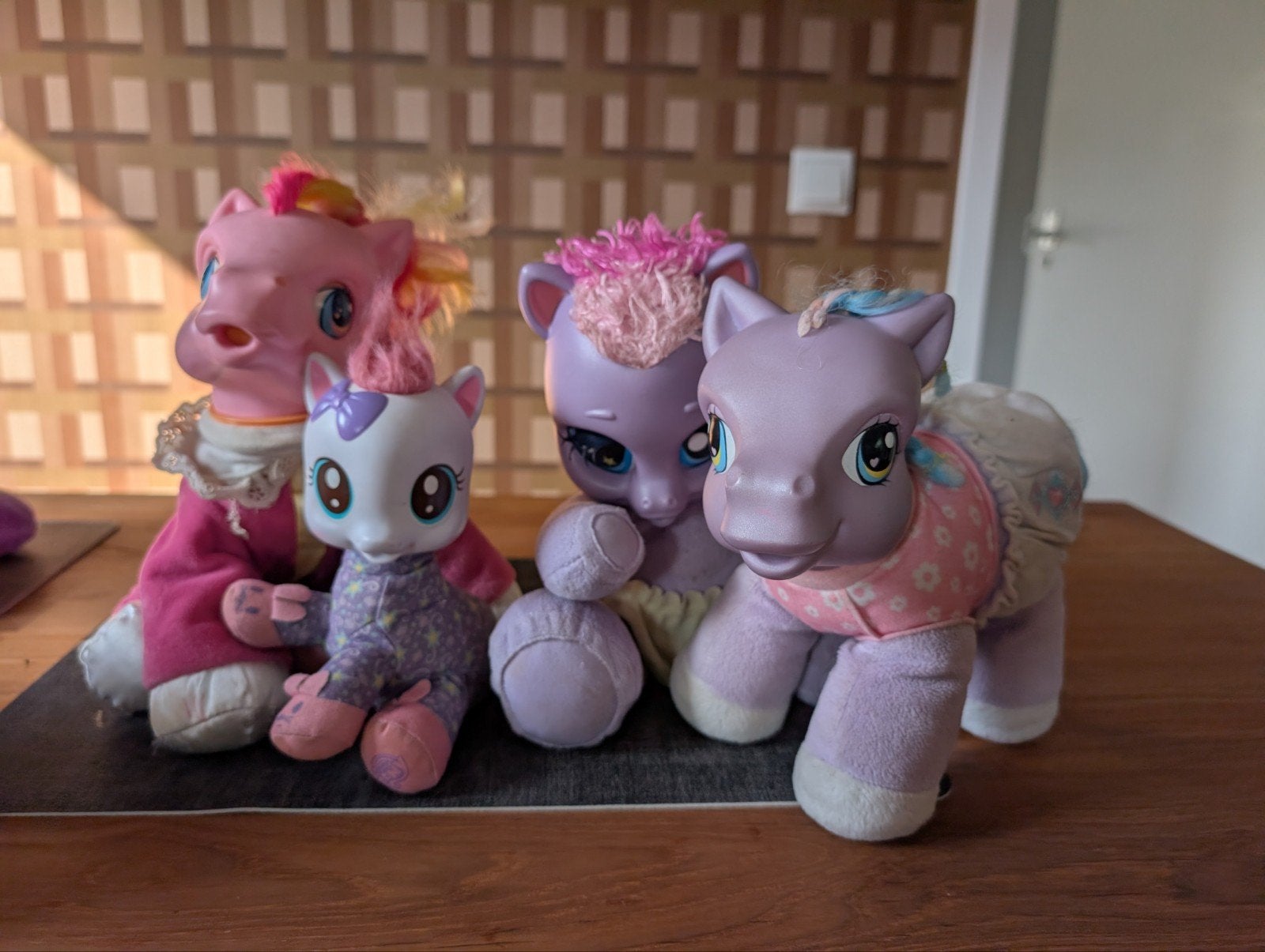 My Little Pony knuffels - 4 stuks, Paars, Paard, Gebruikt, Overige merken