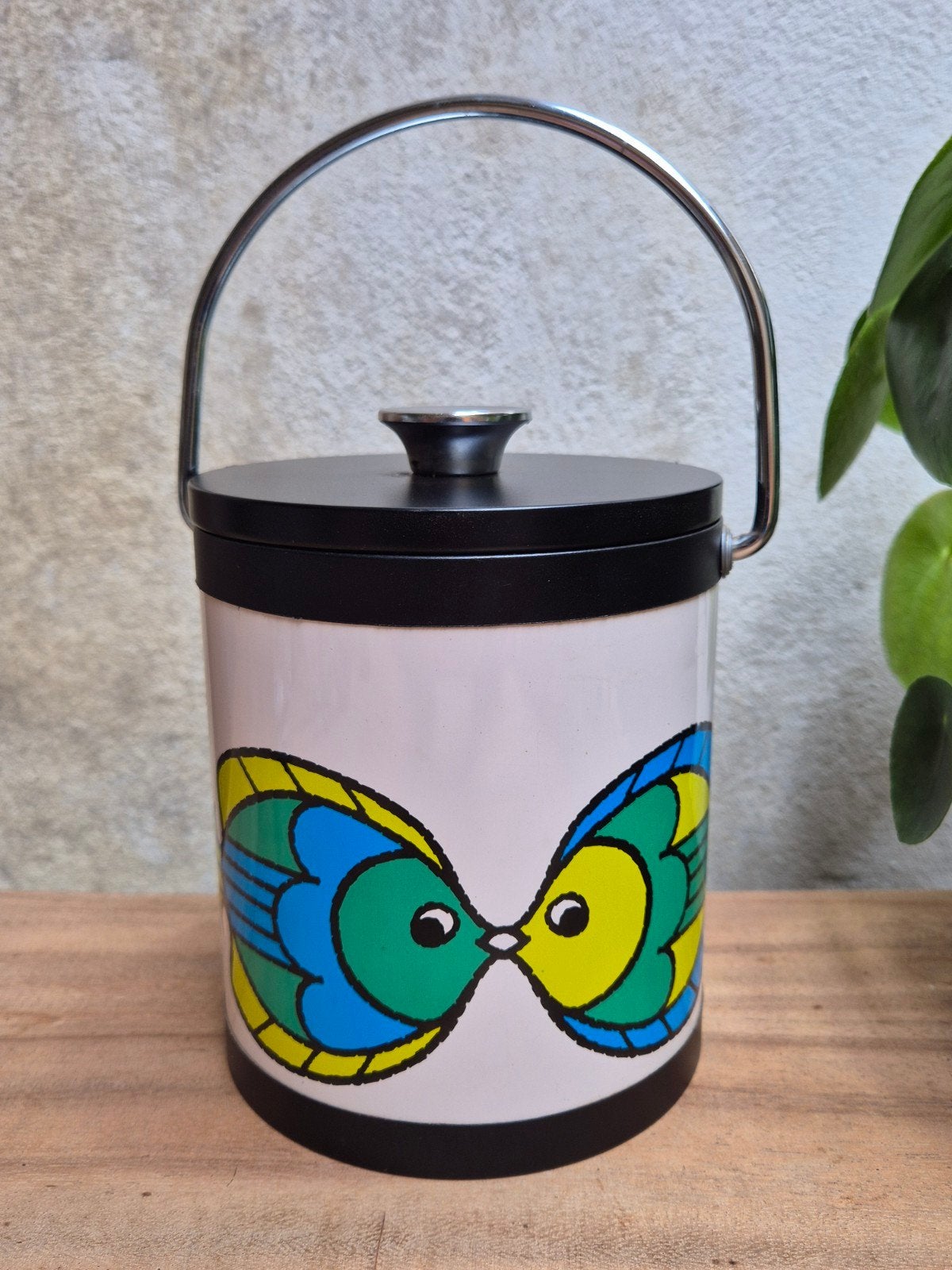 Vintage Retro IJsemmer Jaren 60 Vis Decoratie., Ophalen of Verzenden