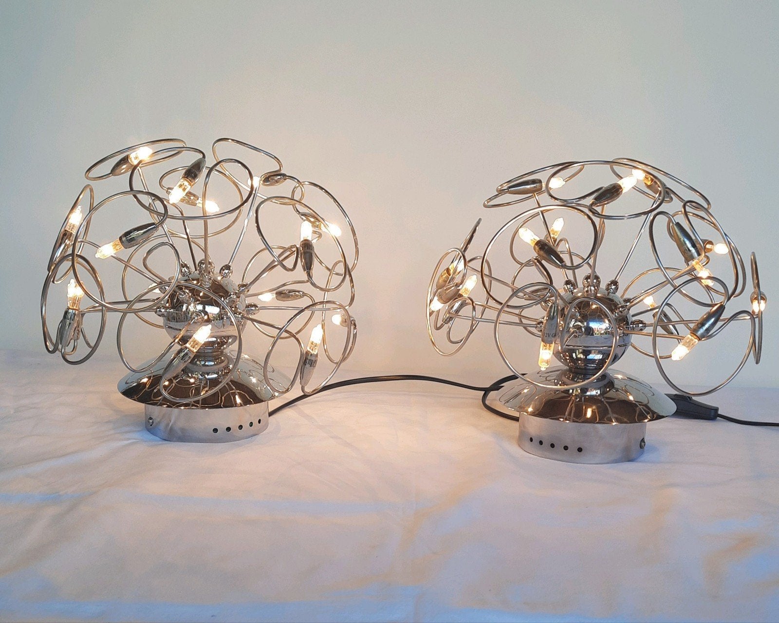 Twee plafond of wandlamp space age 2007, lees beschrijving, Ophalen of Verzenden, Zo goed als nieuw, Metaal